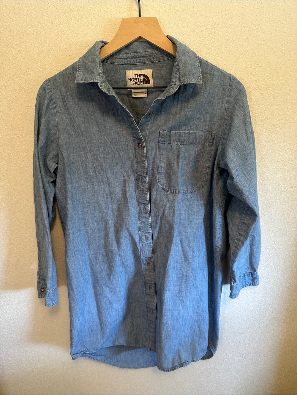 The North Face Light Blue Denim Button-Down Tunic